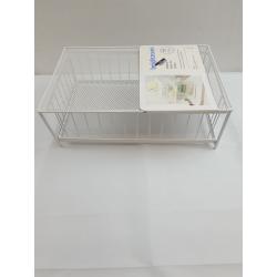 Small Stackable Slide Out Drawer White - Brightroom