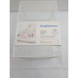 Large Stackable Slide Out Drawer White - Brightroom
