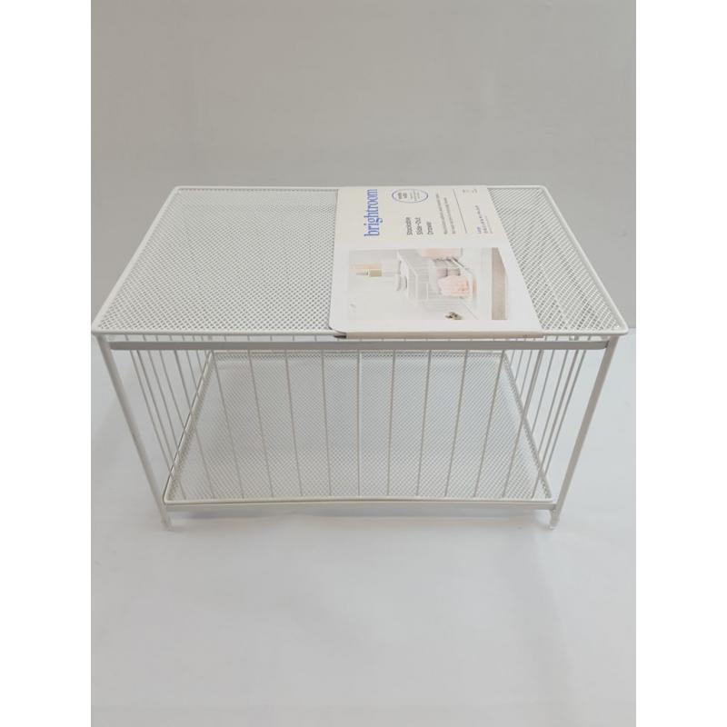 Large Stackable Slide Out Drawer White - Brightroom
