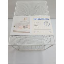Large Stackable Slide Out Drawer White - Brightroom