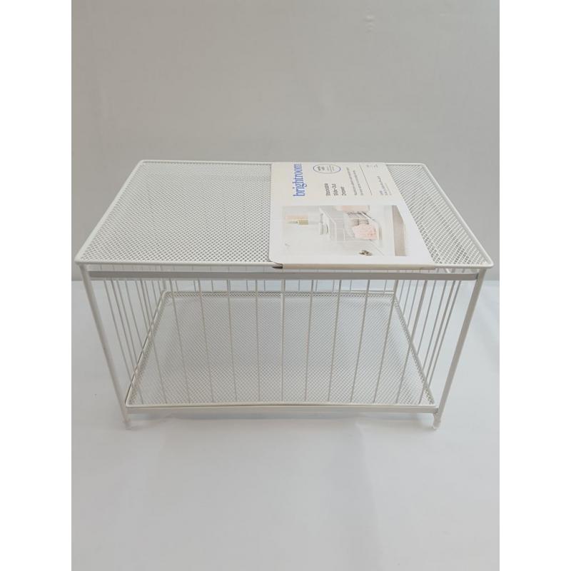Large Stackable Slide Out Drawer White - Brightroom
