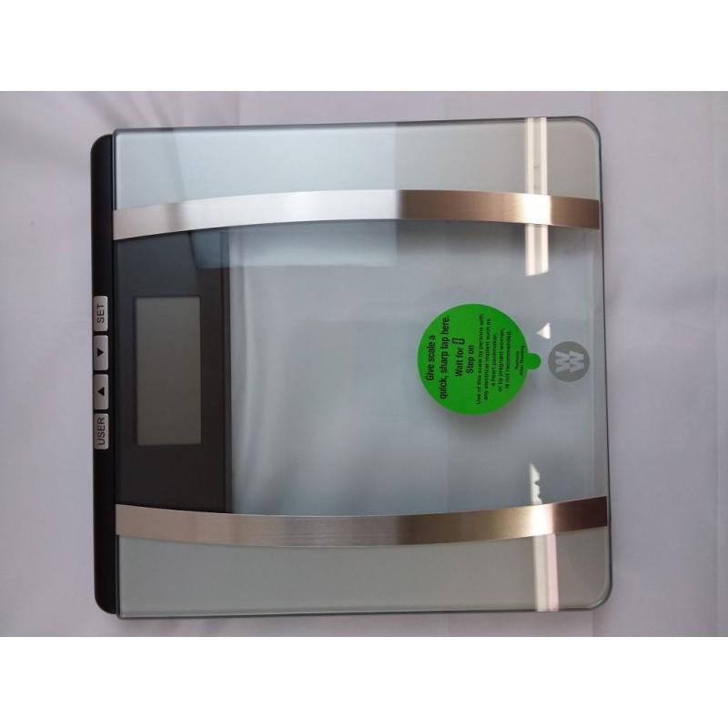 Body Analysis Glass Scale Silver - Weight Watchers