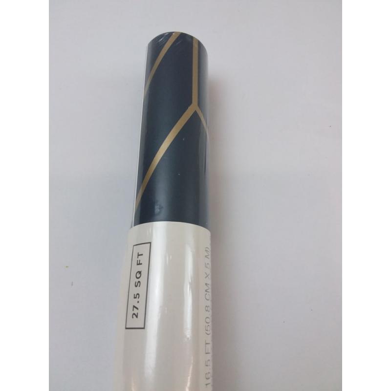 Facet Geometric Peel & Stick Wallpaper Navy/Gold - Project 62