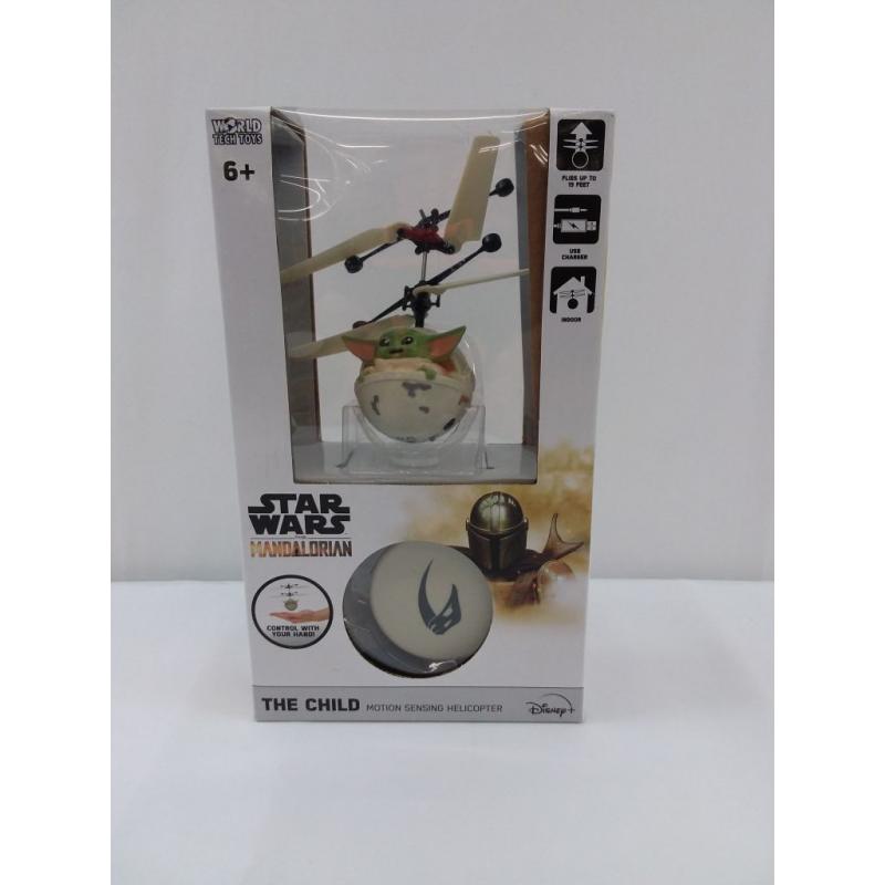 World Tech Toys Star Wars: The Mandalorian - The Child / Baby Yoda Sculpted Head - UFO Helicopte