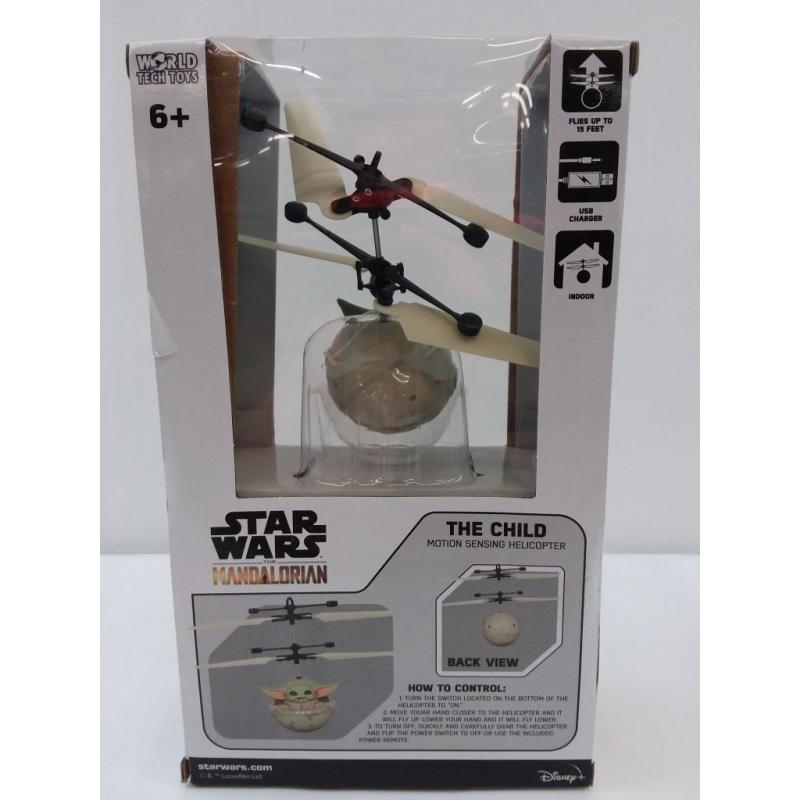 World Tech Toys Star Wars: The Mandalorian - The Child / Baby Yoda Sculpted Head - UFO Helicopte