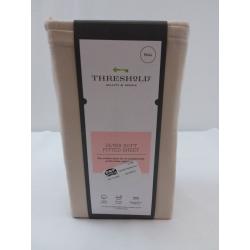 Full 300 Thread Count Ultra Soft Fitted Sheet True Khaki - Threshold