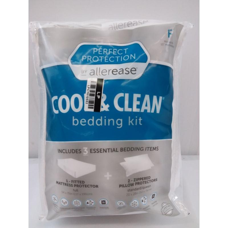 Full 3pc Perfect Protection Cool & Clean Bedding Kit