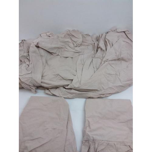 Full/Queen 3pc Reyna Cotton Duvet Cover Set Beige - Lush Decor