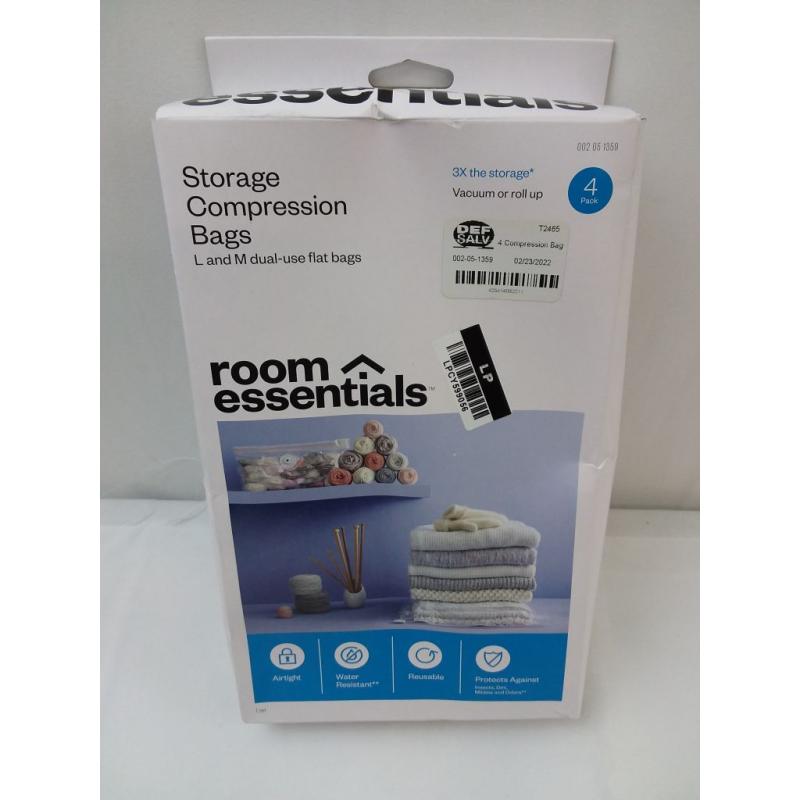 4 Compression Bags Combo Clear - Room Essentials