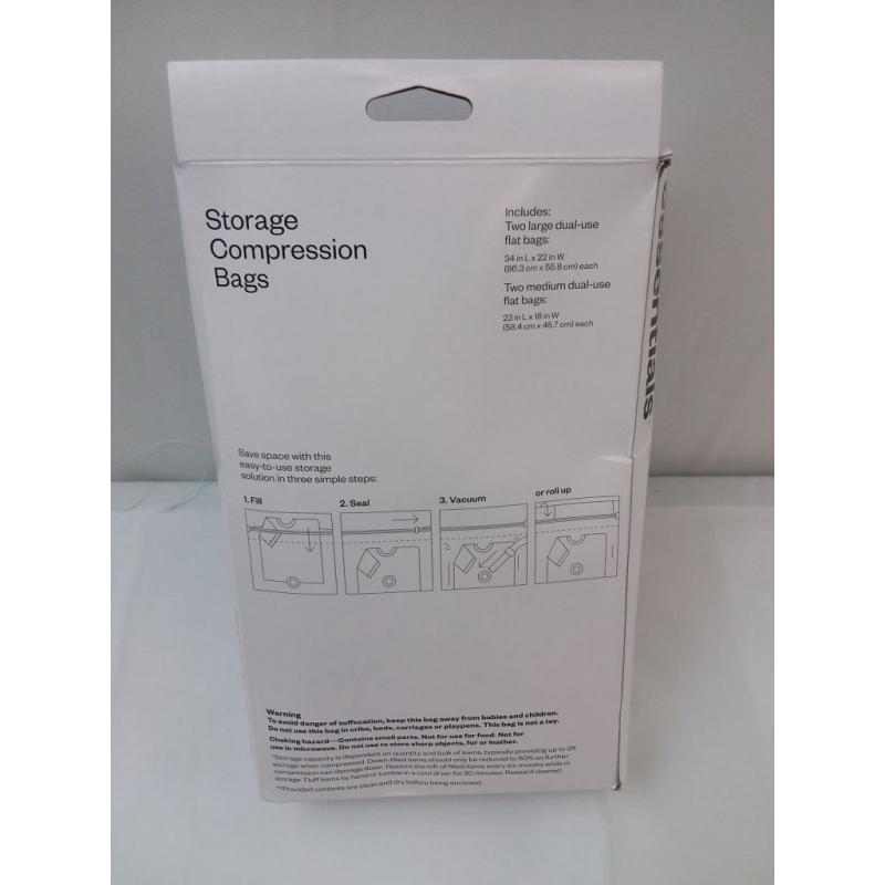 4 Compression Bags Combo Clear - Room Essentials