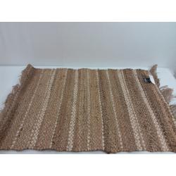 2' x 3' Natural Jute Variegated Stripe Area Rug Cream - Hearth & Hand with Magnolia