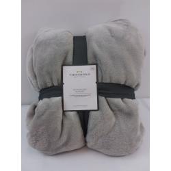 Twin/Twin XL Microplush Bed Blanket Gray - Threshold