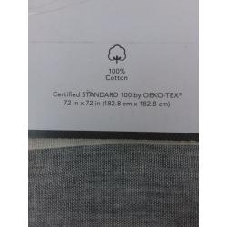 Stripe Shower Curtain Radiant Gray