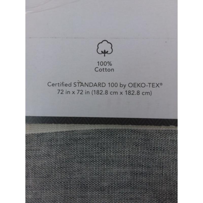 Stripe Shower Curtain Radiant Gray