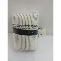 King Microstripe Pillow Sham Sour Cream / Railroad Gray - Hearth & Hand with Magnolia