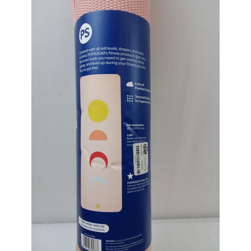 POPSUGAR Yoga Mat - Pink Moon Phases (6mm)