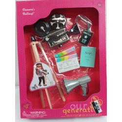 Our Generation Camera's Rolling Movie Accessory Set for 18 Dolls