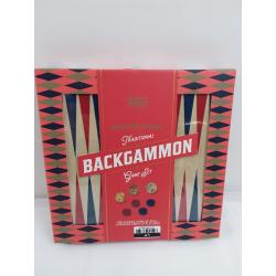 Professor PUZZLE Wooden Games Traditional Backgammon Game Set