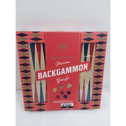 Professor PUZZLE Wooden Games Traditional Backgammon Game Set