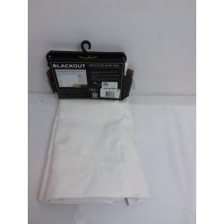 63x42 Braxton Blackout Window Curtain Panel White - Eclipse