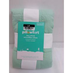 Box Stitch Microfiber Sham Mint - Pillowfort