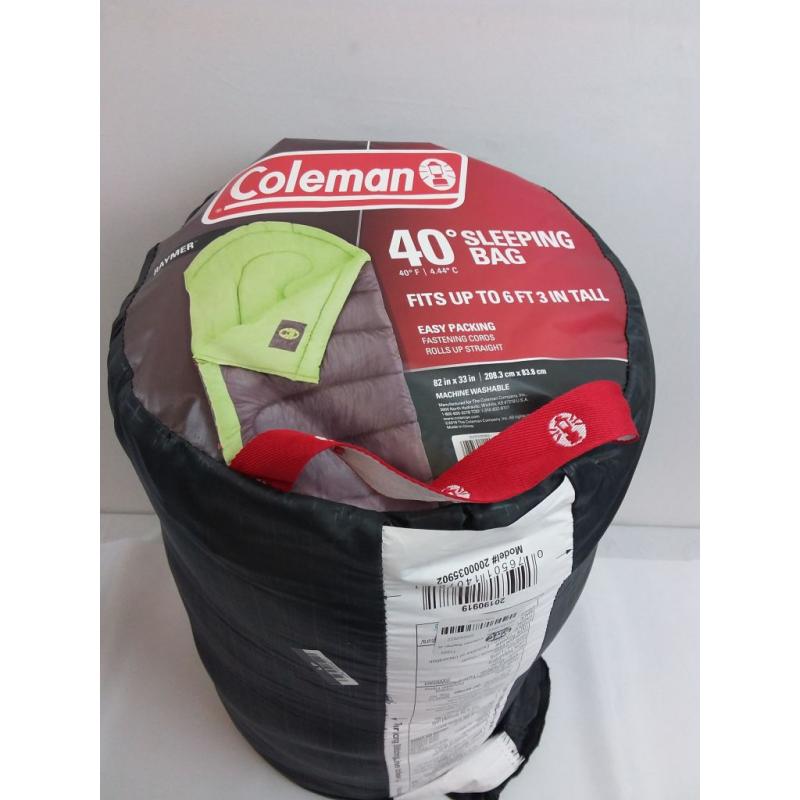 Coleman Raymer 40 Degree Sleeping Bag - Green/Gray