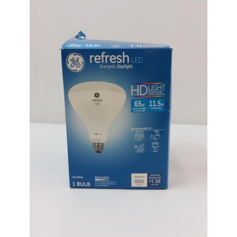 General Electric 65W Ca Refresh LED Light Bulb Dl BR40 Dimming Long Life