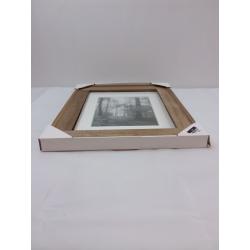 11 x 14 Matted to 8 x 10 Plank Wood Wall Frame Brown