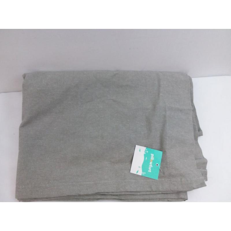 63 Blackout Chambray Cotton Panel Gray - Pillowfort