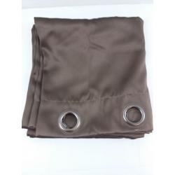 54x52 Oslo Theater Grade Extreme 100% Blackout Grommet Curtain Panel Cocoa Brown