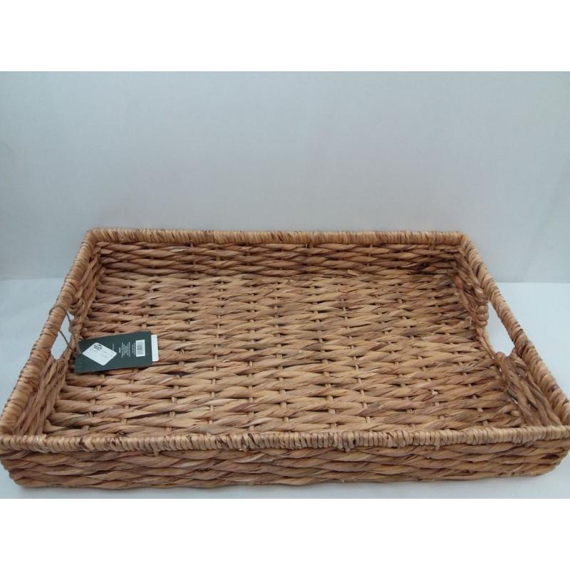 15.75 x 4.33 Chunky Woven Tray Basket Natural - Threshold designed with Studio McGee
