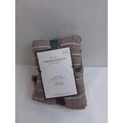 Standard Flannel Stripe Quilt Sham Brown