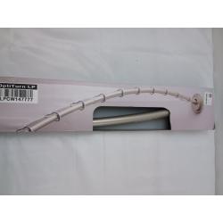 72 Dual Mount Curved Steel Shower Curtain Rod with Tiered End Cap Nickel - Made By Design