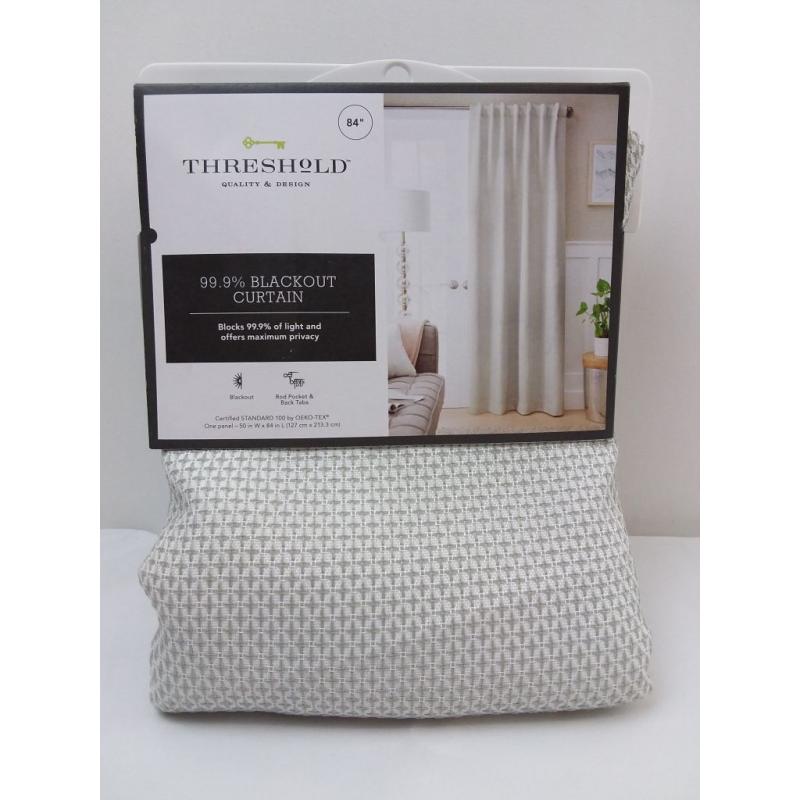 84x50 Blackout Curtain Panel Gray - Threshold