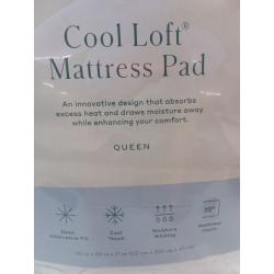 Queen Cool Loft Mattress Pad - Casaluna