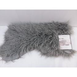 Faux Fur Sheepskin Throw Blanket Gray - Threshold