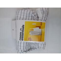 Backpack Laundry Bag Grid Pattern White - Room Essentials