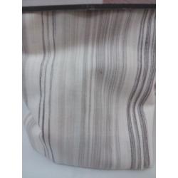 84x50 Striped Light Filtering Curtain Panel Gray - Threshold