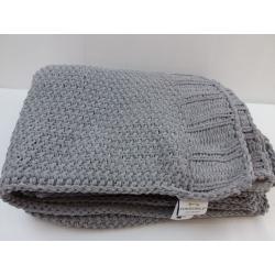 Solid Chenille Knit Throw Blanket Gray - Threshold