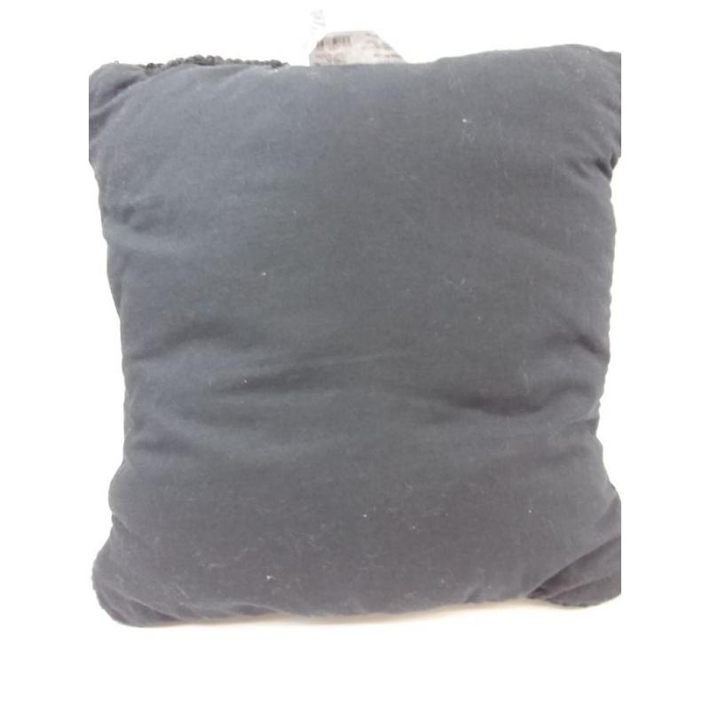 Chunky Patterned Weave Square Throw Pillow Black - Project 62