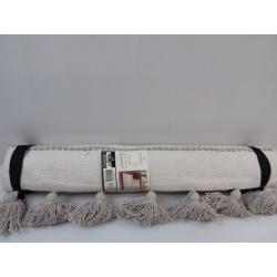 Texture Border Stripe Rug Cream/Silver Gray