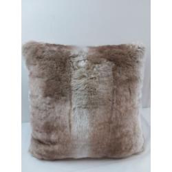 Faux Fur Ombre Decorative Throw Pillow