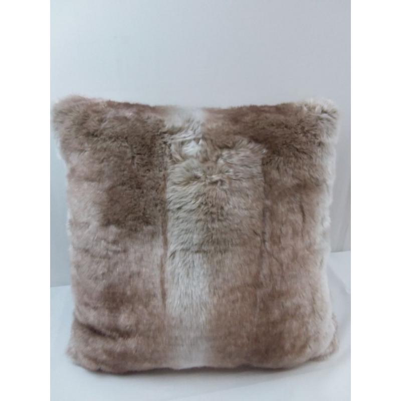 Faux Fur Ombre Decorative Throw Pillow