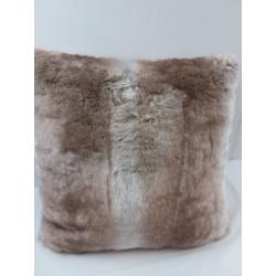 Faux Fur Ombre Decorative Throw Pillow