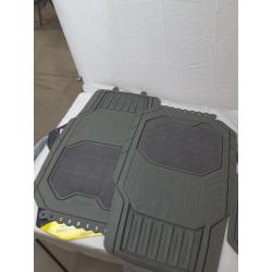 Michelin 19x34 4pc Rubber Floormat Set Gray