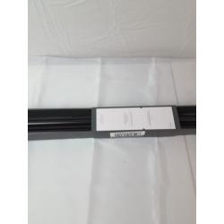 66-120 Chiseled Cone Curtain Rod Bronze - Threshold