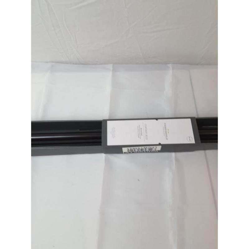 66-120 Chiseled Cone Curtain Rod Bronze - Threshold