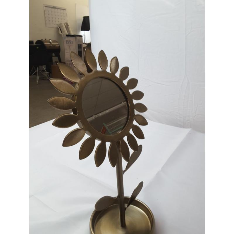 Sunflower Vanity Mirror Brass