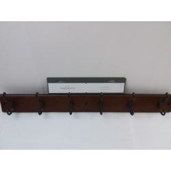 27 Scroll hook Rack - Cocoa/Soft Iron