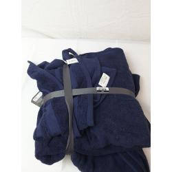 2pk Performance Bath Towel Set Navy - Threshold